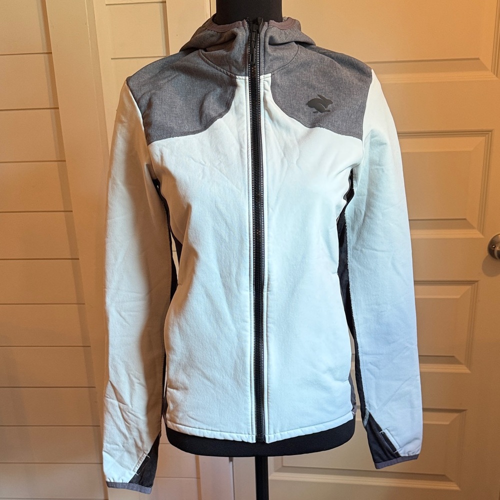 Rabbit Running Women's White and Gray Jacket